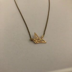 Charming Charlie Bird Origami Pendant Necklace